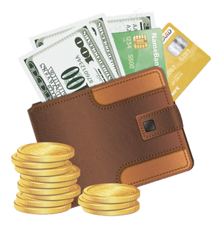 钱包 金币 银行卡 