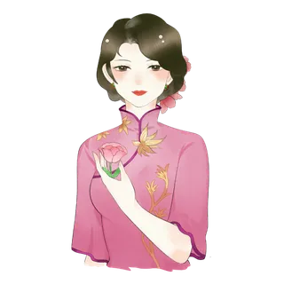 传统旗袍美女 (46)