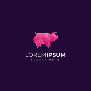 动物形象几何图形状鸟类狗狗渐变LOGO标志ai矢量源文件设计素材