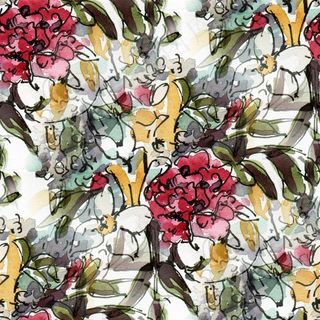 欧式繁复花朵简笔画背景高清图