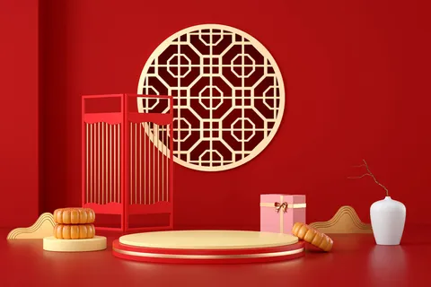 喜庆风中秋节海报背景