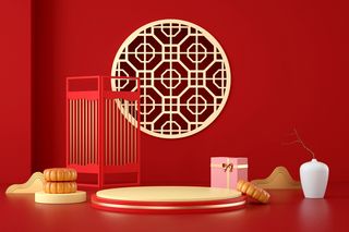 喜庆风中秋节海报背景