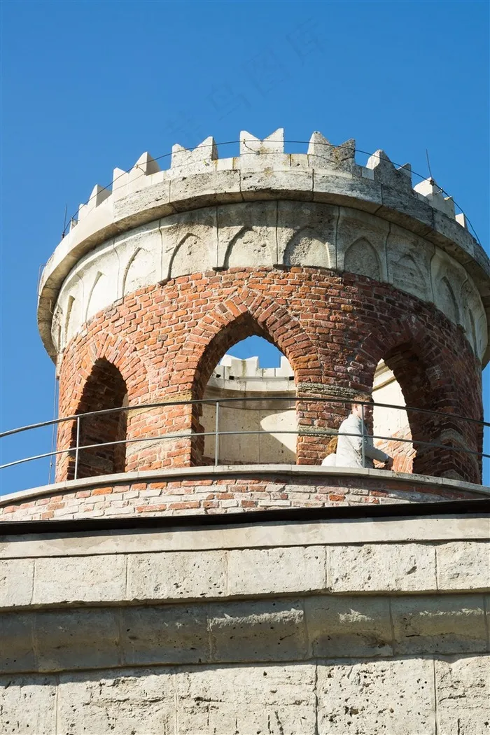 俄罗斯古代城堡建筑景观