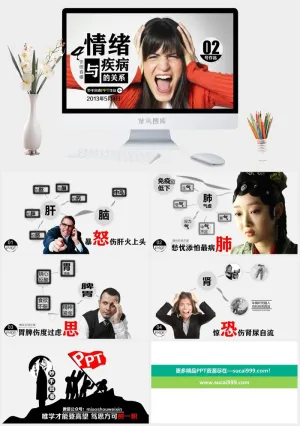 情绪和疾病的关系PPT作品预览图