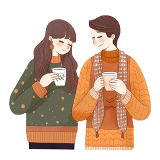 520情侣人物一起喝饮料免抠