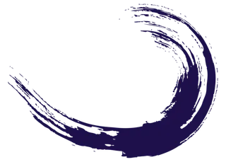 圆圈枯笔水墨书法笔刷