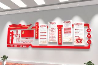 不忘初心牢记使命党员活动室党建文化墙