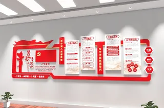 不忘初心牢记使命党员活动室党建文化墙