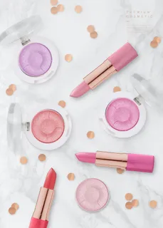 电商广告系美化妆品粉色海报