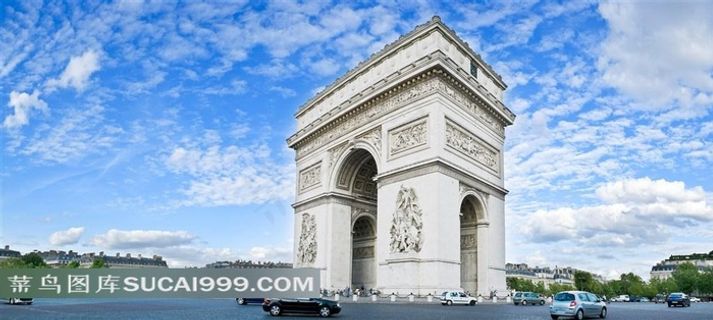 法国巴黎凯旋门图片