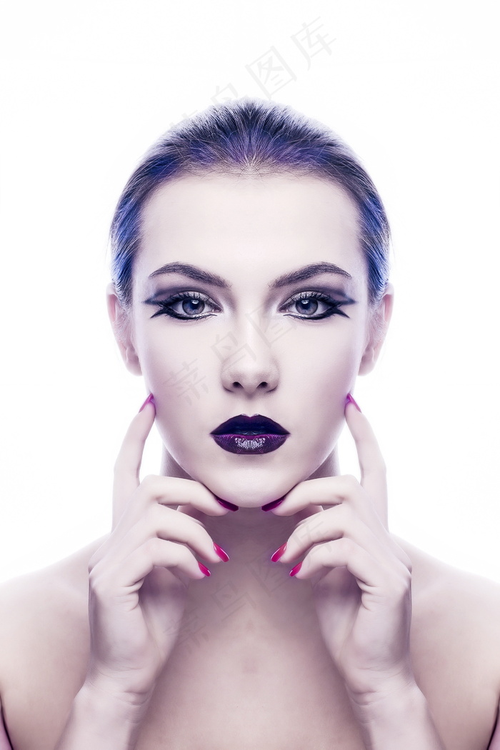 艺术彩妆美女头像图片