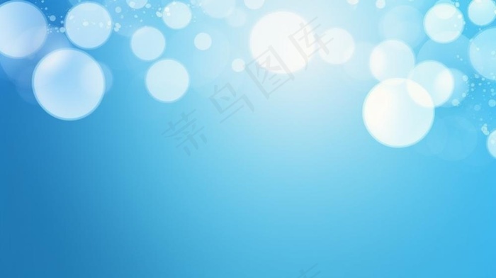 蓝色光圈光影光晕闪光粒子背景