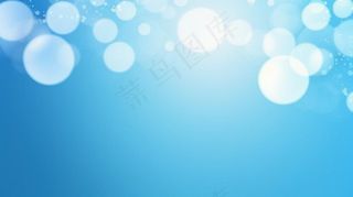蓝色光圈光影光晕闪光粒子背景