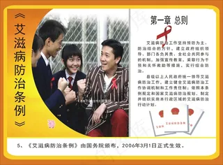 预防艾滋病挂图