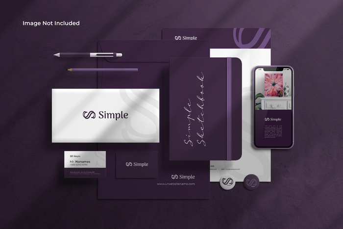 办公产品黑色背景样机