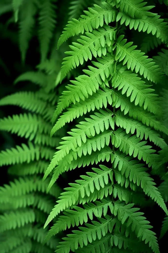 蕨类植物绿叶摄影图(2688x4032)
