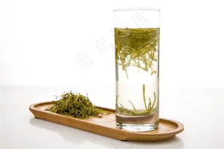 金银花茶茶杯茶水摄影