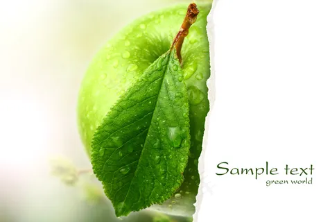 新鲜青苹果图片素材下载