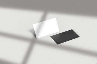 光影企业质感正反面名片样机