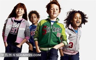 欧美儿童秋装素材