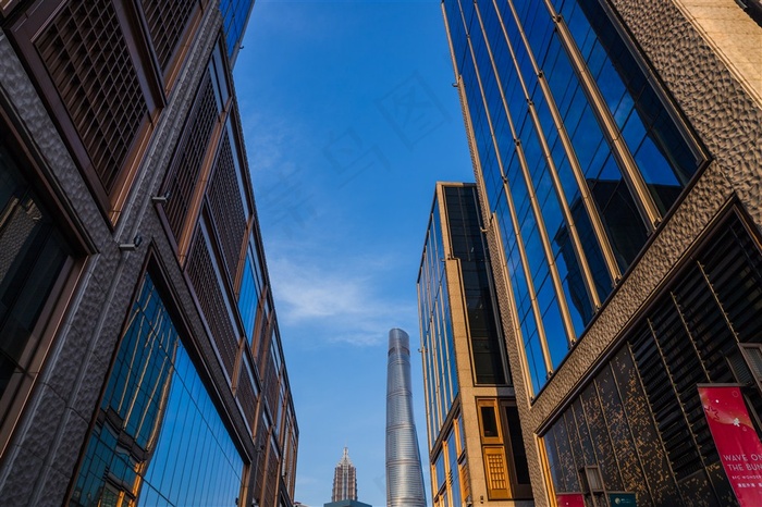 上海外滩金融中心建筑风景高清图片