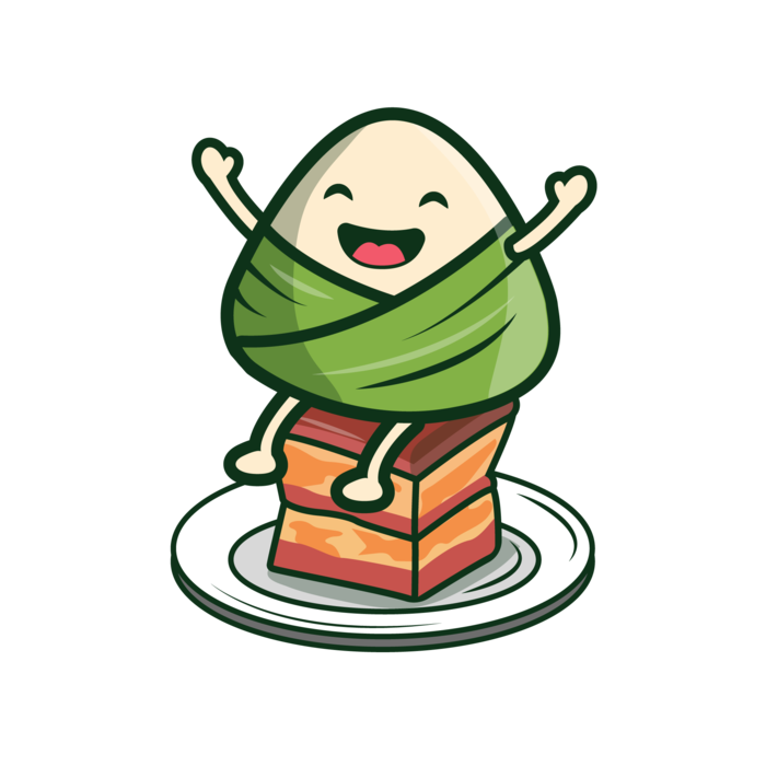 端午节粽子坐在蛋糕上免扣元素
