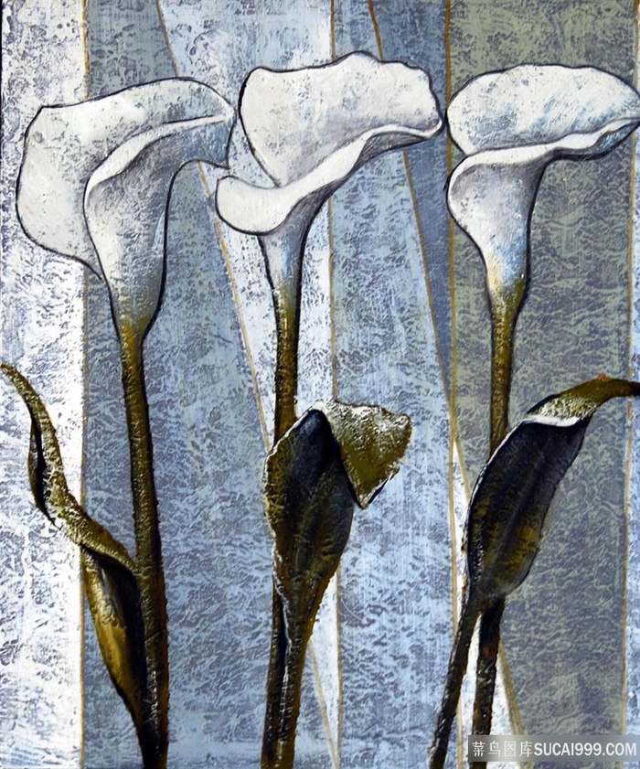 马蒂莲唯美花束插画