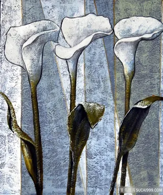 马蒂莲唯美花束插画