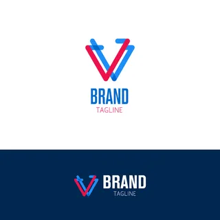 图标标识标志立体几何图形企业商标VI品牌LOGO设计模板AI矢量素材