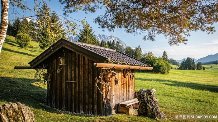乡野小木屋图片