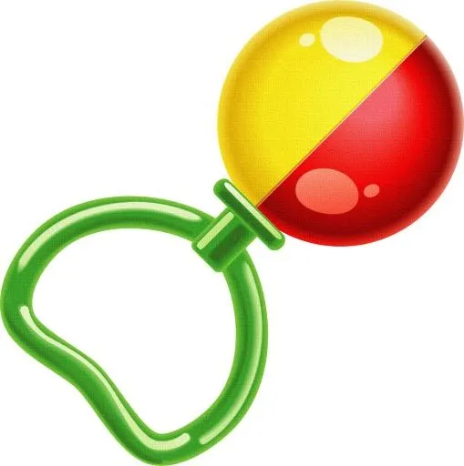 婴儿摇铃 PNG免抠(1788x1797)