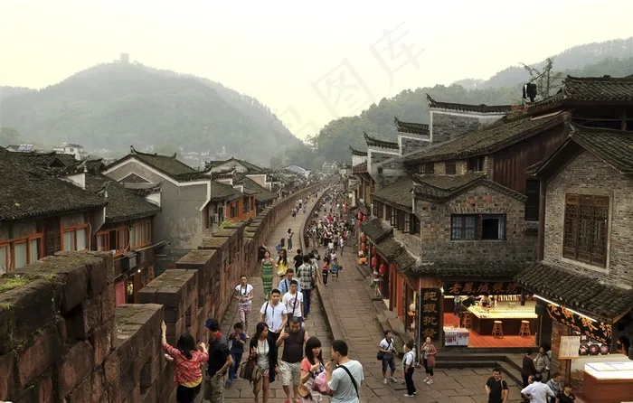 四川沱江风景摄影图