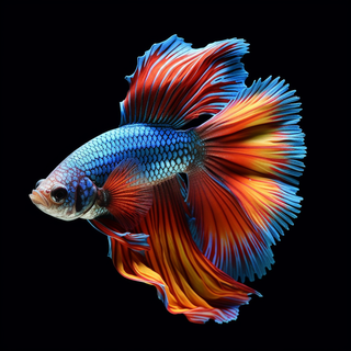 斗鱼观赏鱼细节特写摄影图
