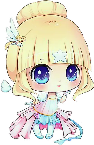 黄发天使素材卡通