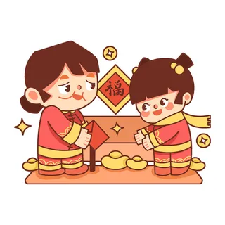 PNG免扣2022虎年新年春节元旦卡通老虎形象图片插画PSD设计素材