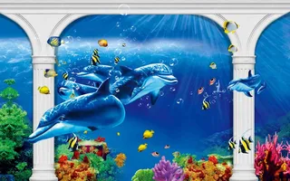 海底世界背景墙