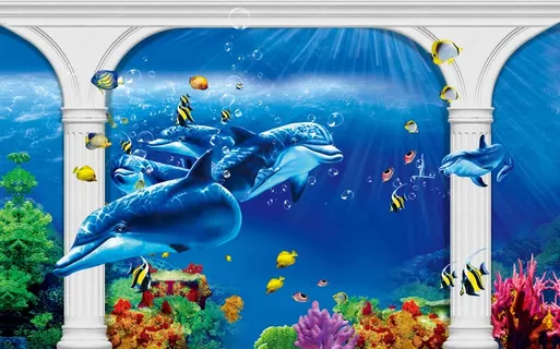 海底世界背景墙 海底世界背景墙