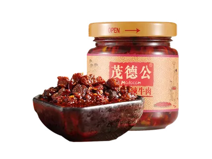 茂德公香辣牛肉酱超市商品白底图免抠实物摄影png格式图片透明底
