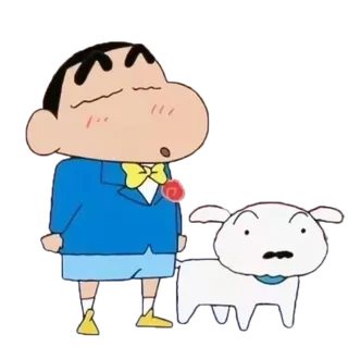 蜡笔小新卡通小白小新