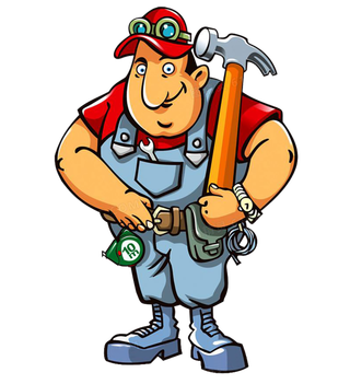 卡通安装人物简笔画