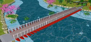 观光桥观光栈桥水上浮桥栈道