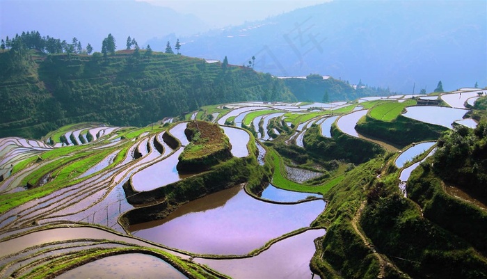 贵州加榜梯田风景摄影