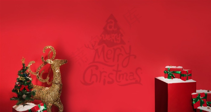 圣诞节日气氛场景图