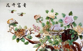 雕塑玉雕背景风景