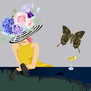 北欧美女装饰画 