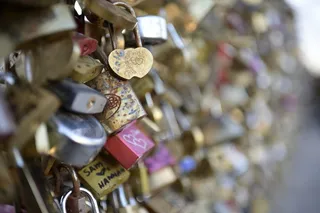 挂锁摄影局部图片