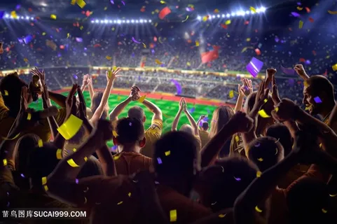 足球比赛现场球迷欢呼