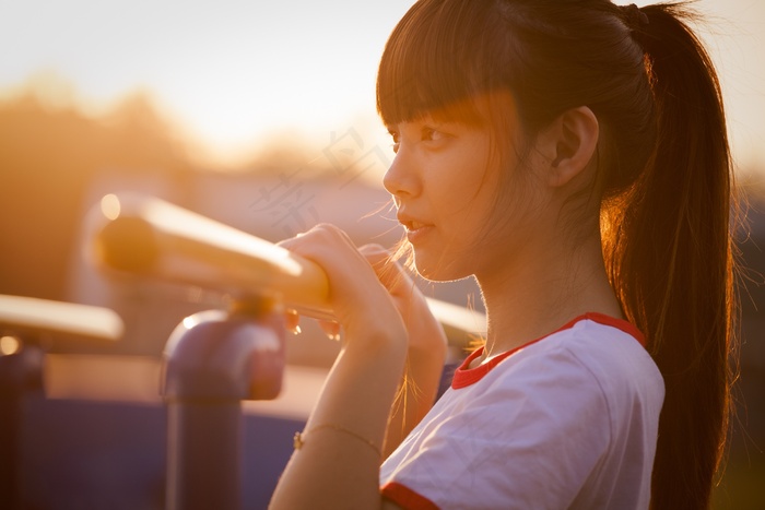 时尚清纯可爱的女孩摄影图片