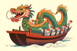 端午龙舟背景