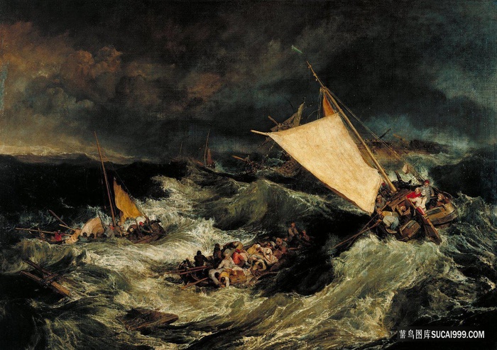 泰特油画海景风景画